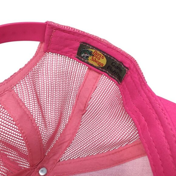 Bass Pro Shops Pink Youth Girls Hat Baseball Cap NWOT Mesh Snapback Adjustable - Picture 7 of 8